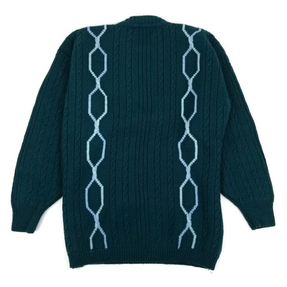 Pringle of Scotland Sports 100% Lambswool Knit Sweater Vintage Chain Link Crew - Picture 2 of 7